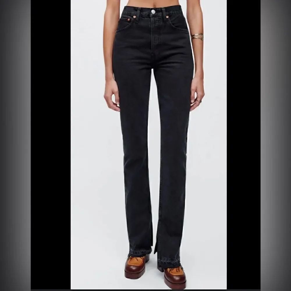 Re/Done Iconic Heritage 70s High Rise Skinny Boot Blue jeans size 29 NWT